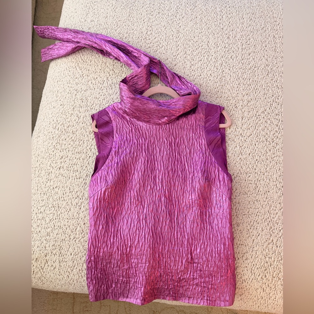 Rachel Comey Vibrant Purple Sleeveless Blouse